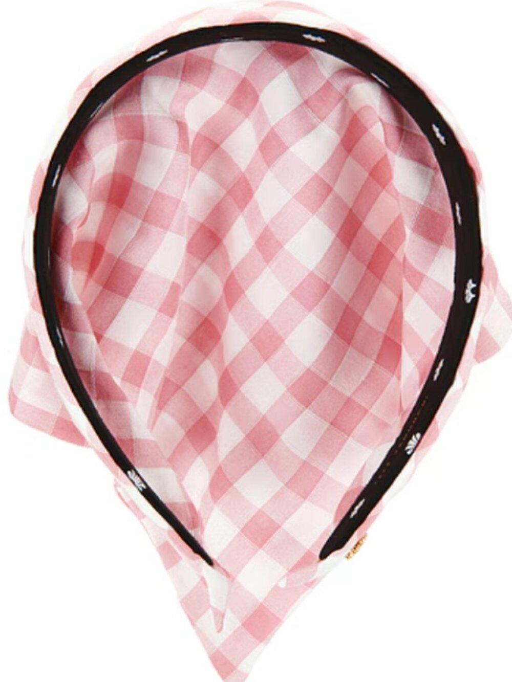 Lele Sadoughi Jackie Check Hankerchief Headband NWOT - Picture 4 of 7